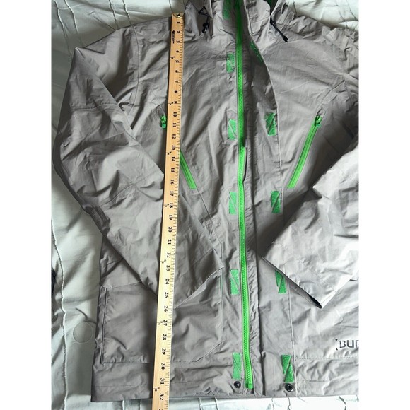 Burton Jacket Men L Green DryRide MountainDew Snowboard Hooded Winter Coat Parka - Picture 9 of 12